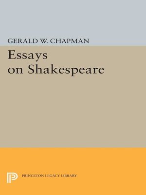 cover image of Essays on Shakespeare